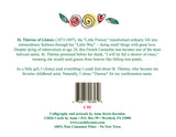 Card ・ Great love ・ Therese of Lisieux (C95)