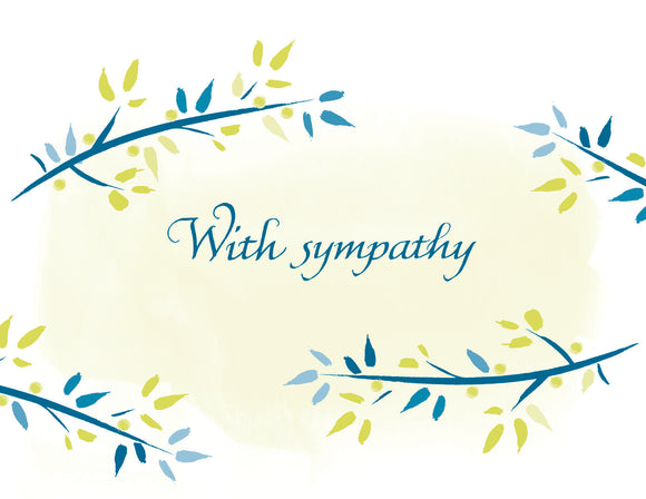 With sympathy