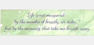 Bookmarks 10-pack Unlaminated ・ Life is Not Measured (BKB24)