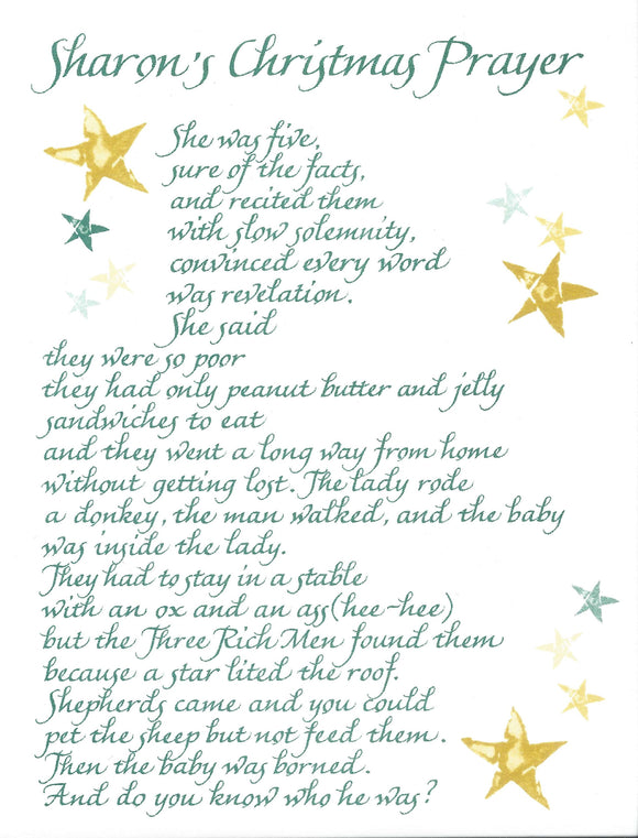 Card 10-Pack ・ Sharon's Prayer (H17)