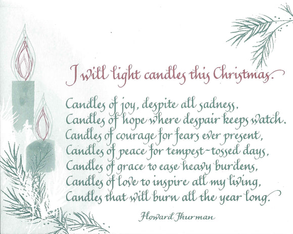 Card ・ Thurman...Candles (HT32)