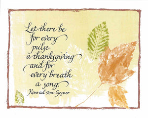 Card ・ Von Gesner ・ Thanksgiving (S34)